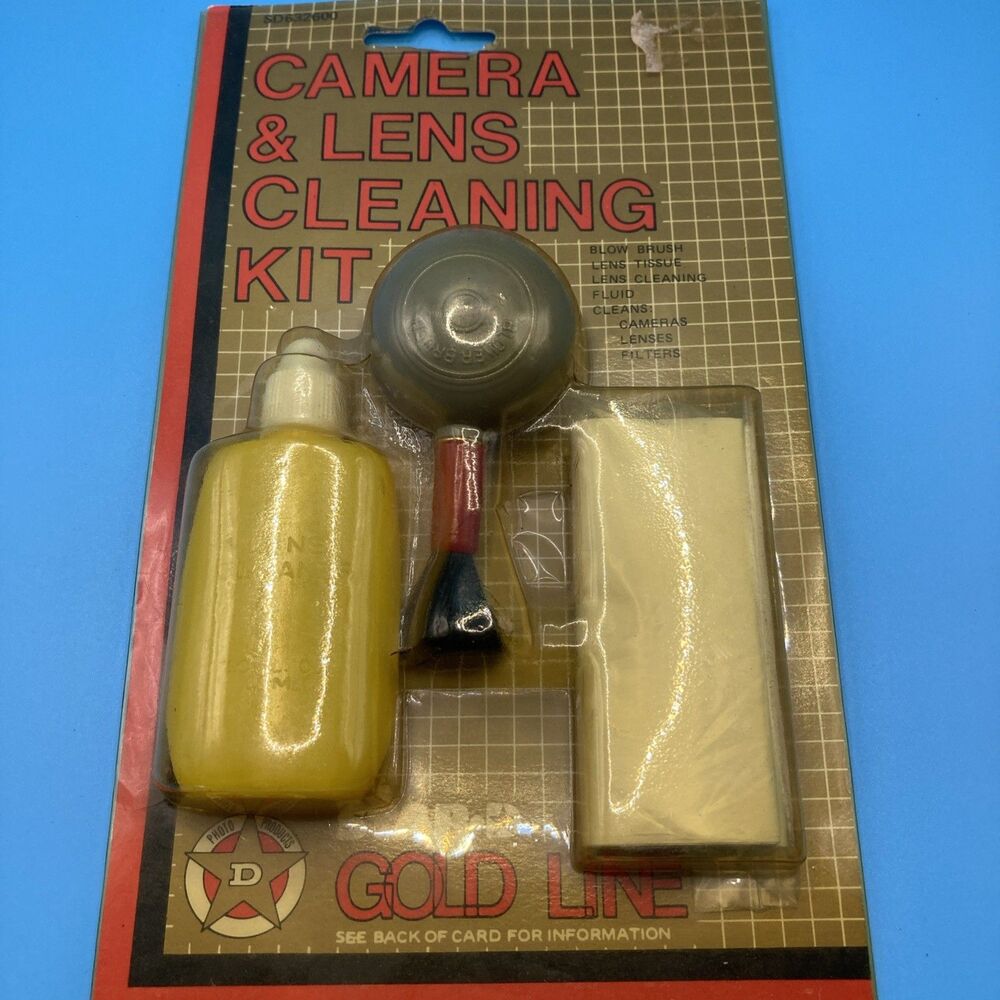 Vtg.70s Star-D Gold Line Camera Lens Cleaning Kit NOS